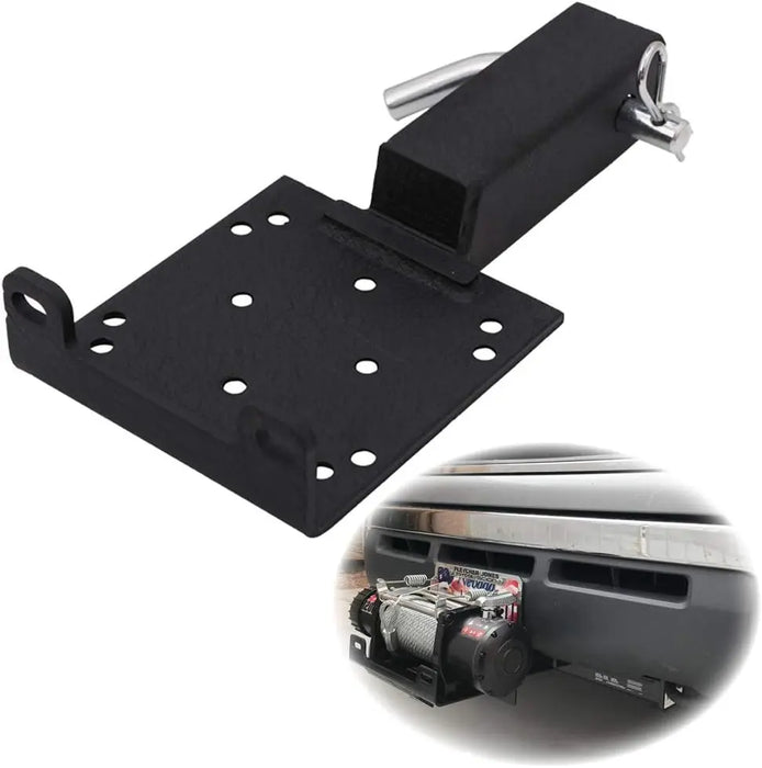 2" Receiver Universal Trailer Hitch Winch Mount Plate for ATV UTV Winch Cradle Mounting Bracket-1