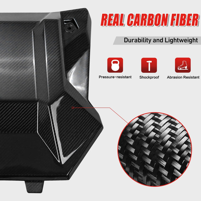 Pro R Front Hood Scoop Real Carbon Fiber Air Intake Kit