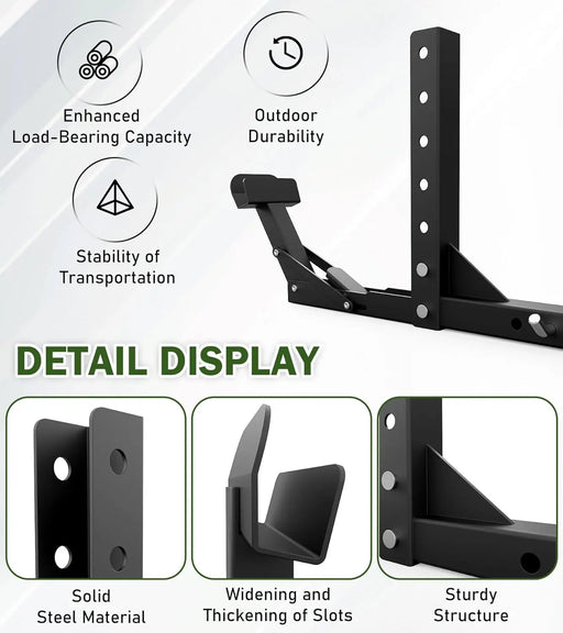 New Trash Can Hauler Hitch Trash Can Transporter, Wheeled Garbage Can Towing Carrier-2