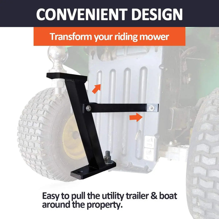 Lawn Mower Trailer Towing Hitch, Garden Tractor Pro Hi Hitch Compatible with John Deere Cub Cadet Husqvarna Craftsman Riding Mowers-2