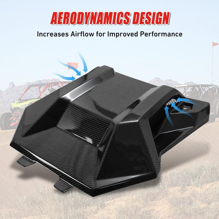 Pro R Front Hood Scoop Real Carbon Fiber Air Intake Kit