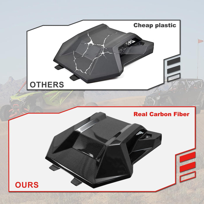 Pro R Front Hood Scoop Real Carbon Fiber Air Intake Kit