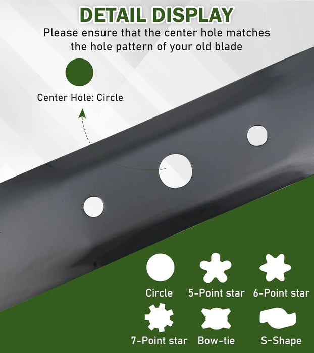 GX20249 2Pcs Lawn Mower Blades Fit for 42 Inch John Deere L105 L110 L118 L100 L111 Scotts L1742 Mowers Lawn Mower Parts Replaces OEM #'s GX20433,GY20567,M128485, Black-5