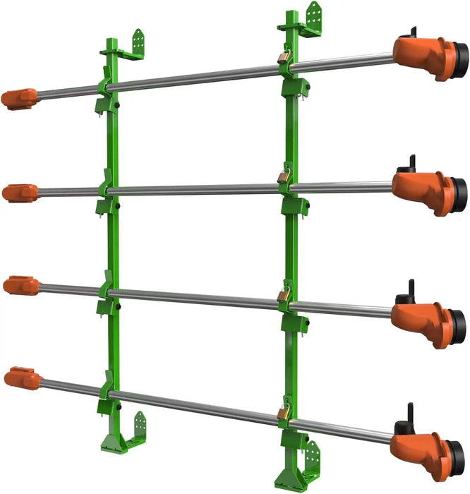 Weed Eater Rack for Open/Enclosed Trailers 4 Place Trimmer Racks Weedeater Rack for Trailer Landscape Truck Holder Lawn Equipment Accessories w/Lock-9