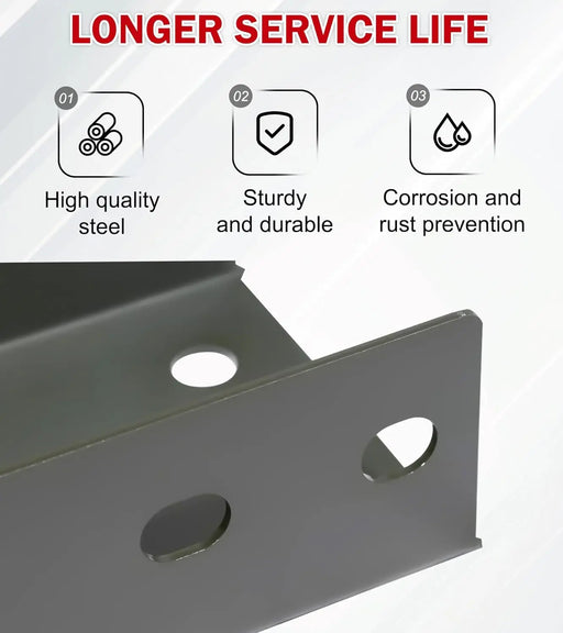 Pickup Rear Frame Repair Kit Fit for 1999-2014 Chevy Silverado and GMC Sierra 1500 Reg & Ext and Crew Cab Long Bed Pickup Frame Rust Repair-2