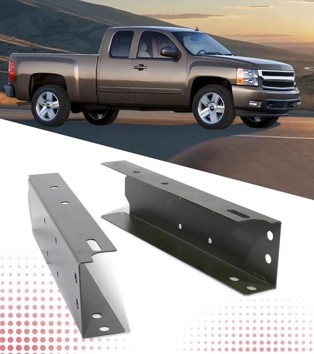 Pickup Rear Frame Repair Kit Fit for 1999-2014 Chevy Silverado and GMC Sierra 1500 Reg & Ext and Crew Cab Long Bed Pickup Frame Rust Repair-1