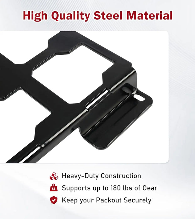 Packout Mount Plate 1.5 Fit for Milwaukee Pack Out Tool Box Storage UTV Mounting Plate Compatible with Kawasaki KRX UTV Rear Bed-5
