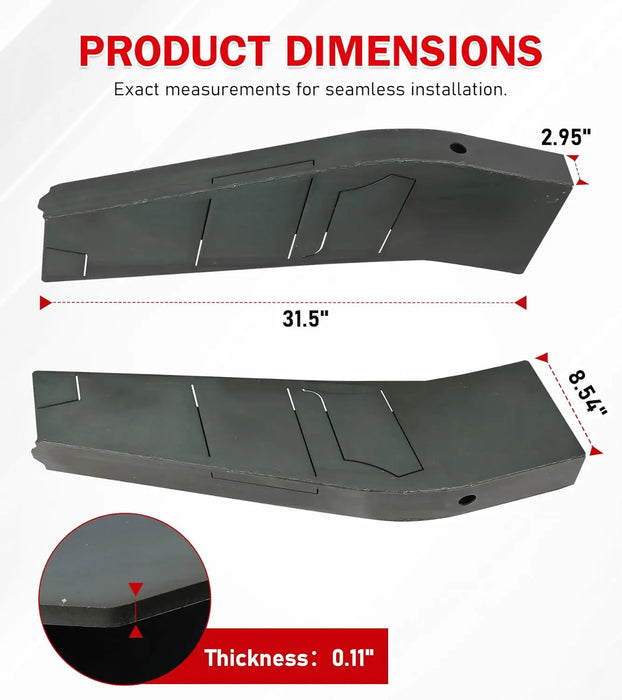 Mid-Rear Frame Rust Repair Kit Section Fit for 2007-2014 2nd gen Chevrolet Silverado 1500 Reg Cab & 3rd gen GMC Sierra 1500 Reg Cab Short Bed Pickup-4