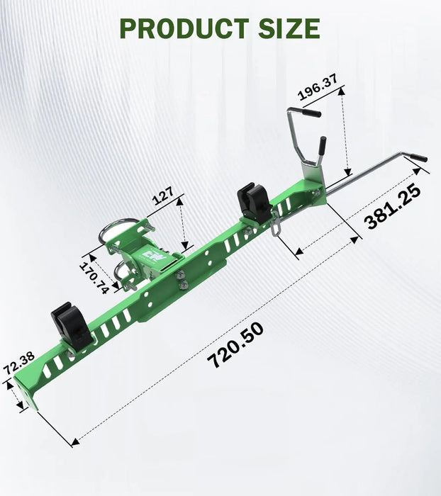 Lawn Mower Trimmer Racks, Weed Eater Rack Holder for Zero Turn Mowers,Quick Clamp & Locking System for Landscaping Lawn Care, Green-7