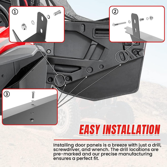 ELITEWILL Talon Lower Door Inserts Panels Aluminum Lower Bottom Half Doors