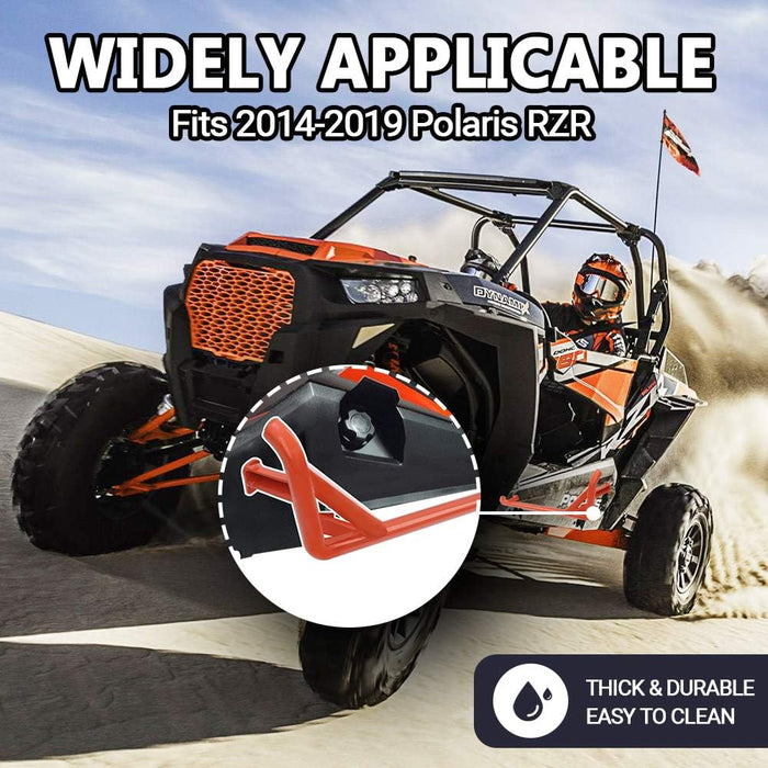ELITEWILL Orange RZR Nerf Bars Rock Sliders