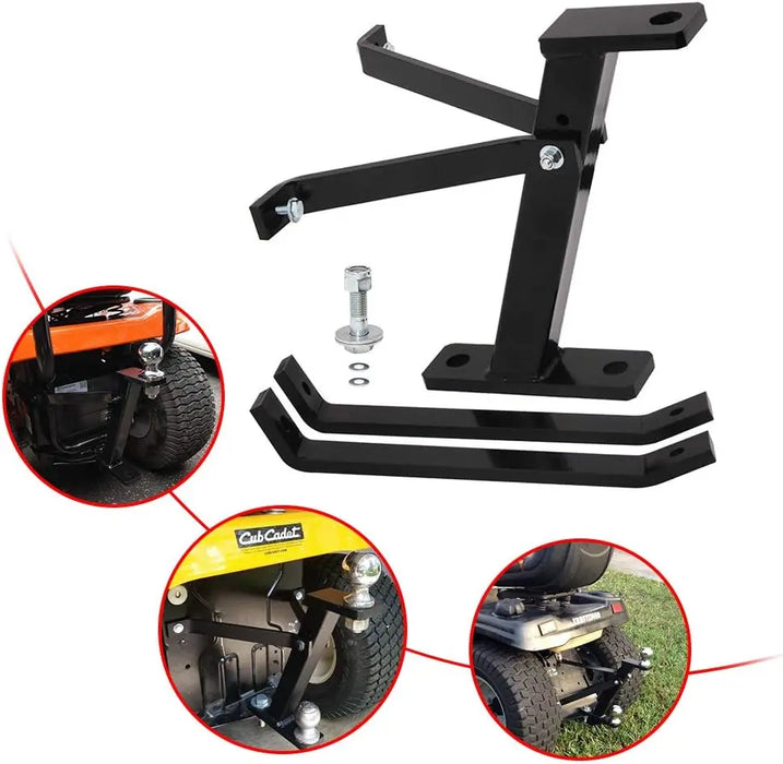 Lawn Mower Trailer Towing Hitch, Garden Tractor Pro Hi Hitch Compatible with John Deere Cub Cadet Husqvarna Craftsman Riding Mowers-7