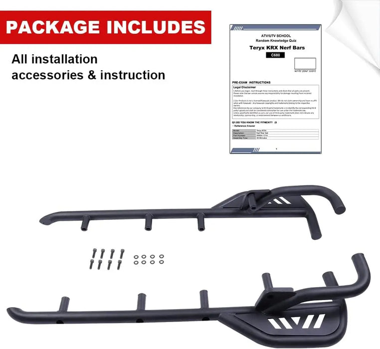 Teryx KRX 1000 Rock Sliders Side Nerf Bars Tree Kickers-7