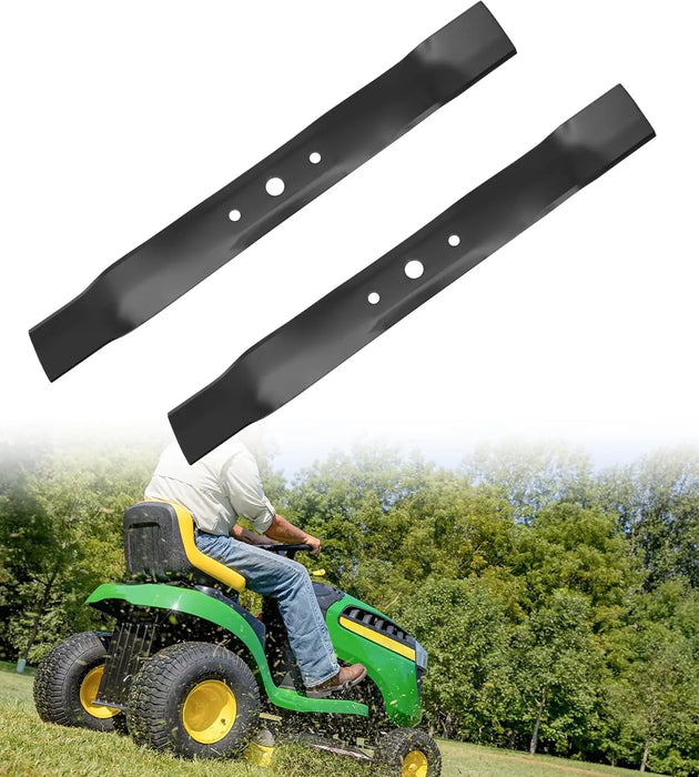 GX20249 2Pcs Lawn Mower Blades Fit for 42 Inch John Deere L105 L110 L118 L100 L111 Scotts L1742 Mowers Lawn Mower Parts Replaces OEM #'s GX20433,GY20567,M128485, Black-9