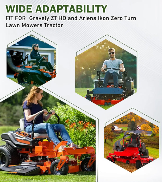 Seat Suspension for Zero Turn Mower W/Seat Slider Fit for John Deere, Hustler, Z TRAK, Kubota, Exmark Mower Tractor-6
