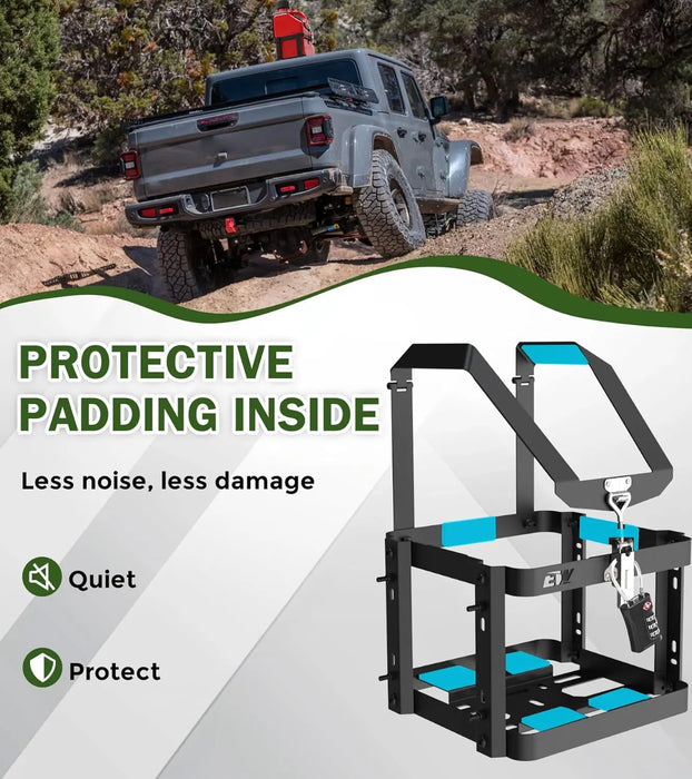 Fuel Jug 5.5 Gallon Liquid Container Holder Mount, Gas Can 5.5 Gallon Holder Rack Mouting Bracket Compatible with VP Racing Can-Fuel Jug Holder Only-5