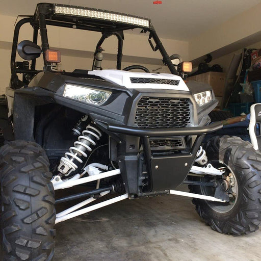 RZR Front Bumper Heavy Duty with Light Bar and Removable Skid Plate-2