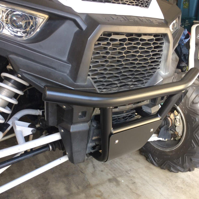 RZR Front Bumper Heavy Duty with Light Bar and Removable Skid Plate-5