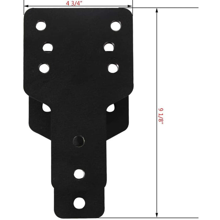 Elitewill Spare Tire Relocation Bracket Fit for 1976-2018 Jeep Wrangler CJ YJ TJ JK