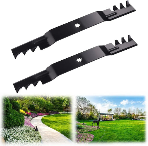 GX22151 GY20850 2pcs Lawn Mower Mulching Blades-1