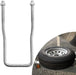 Spare Tire Carrier Zinc Plated U-Bolt Holder Bracket Side Mount for 4 or 5 Lug-1