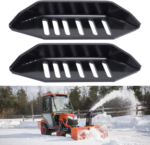 Universal Snow Blower Skid Shoe Heavy Duty and Wide Snow Thrower Slide Shoes with Black Powder Coating Fit for All Stage Snowblowers-1