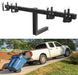 Dual Trash Can Hauler,Wheeled Garbage Can Towing Trailer Hitch Outdoor Trash Can Transporter Hauling Hitch Carrier-1