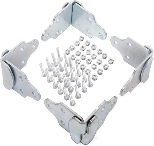 4 Sets Trailer Wood Sides Brackets Latch Rack Stake Body Gates Corner-1