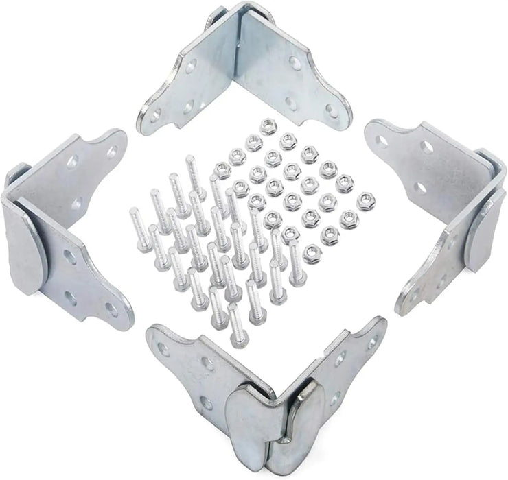 4 Sets Trailer Wood Sides Brackets Latch Rack Stake Body Gates Corner-1