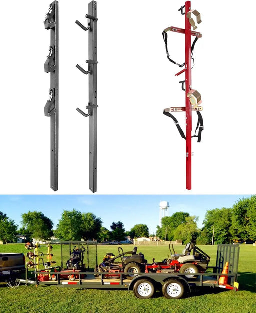 3 Place Weedeater Rack and 2 Place Backpack Blower Rack for Open Trailer-1