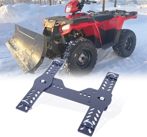 Universal Atv Snow Plow Mount Bracket with Black Powder Coating-1
