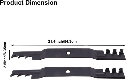 GX22151 GY20850 2pcs Lawn Mower Mulching Blades-2
