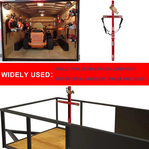 Trailer Backpack Blower Holder Rack-2