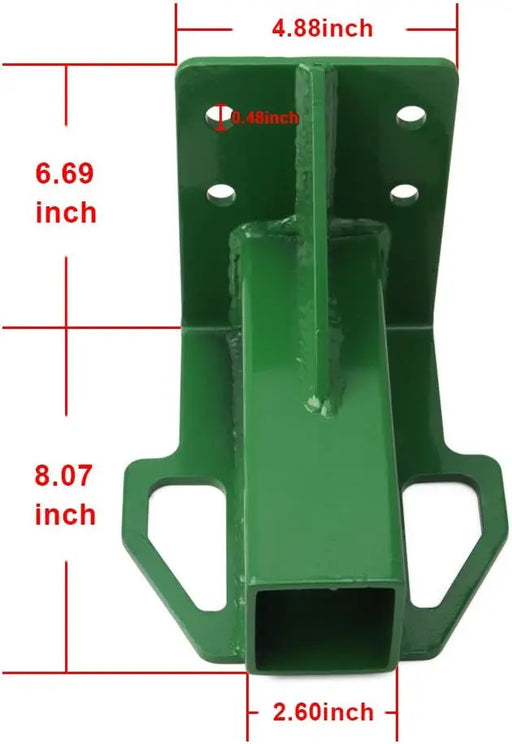 Lawn Mower Garden Tractor Trailer Hitch Receiver Rear Attachment Green Compatible with John Deere Deer Gator 4x2 6x4-2