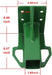 Lawn Mower Garden Tractor Trailer Hitch Receiver Rear Attachment Green Compatible with John Deere Deer Gator 4x2 6x4-2