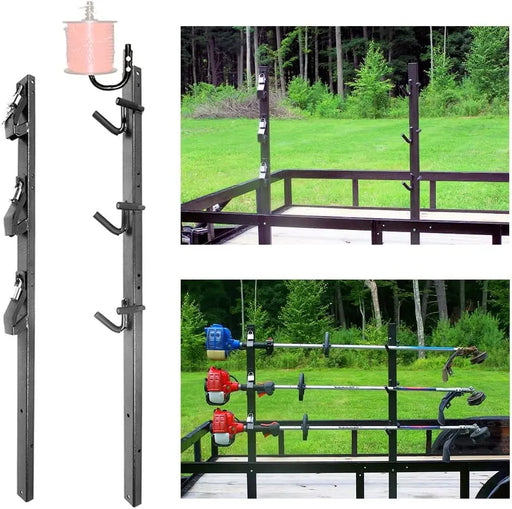 3 Place Weedeater Rack and 2 Place Backpack Blower Rack for Open Trailer-2