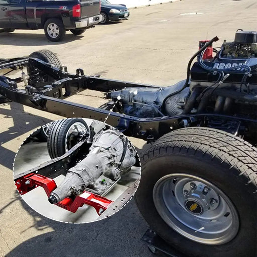 LS Swap Transmission Crossmember with Black Powder Coating-2