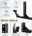 New Trash Can Hauler Hitch Trash Can Transporter, Wheeled Garbage Can Towing Carrier-2