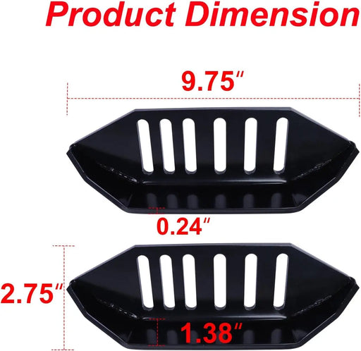 Universal Snow Blower Skid Shoe Heavy Duty and Wide Snow Thrower Slide Shoes with Black Powder Coating Fit for All Stage Snowblowers-2