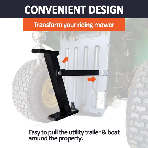 Lawn Mower Trailer Towing Hitch, Garden Tractor Pro Hi Hitch Compatible with John Deere Cub Cadet Husqvarna Craftsman Riding Mowers-2