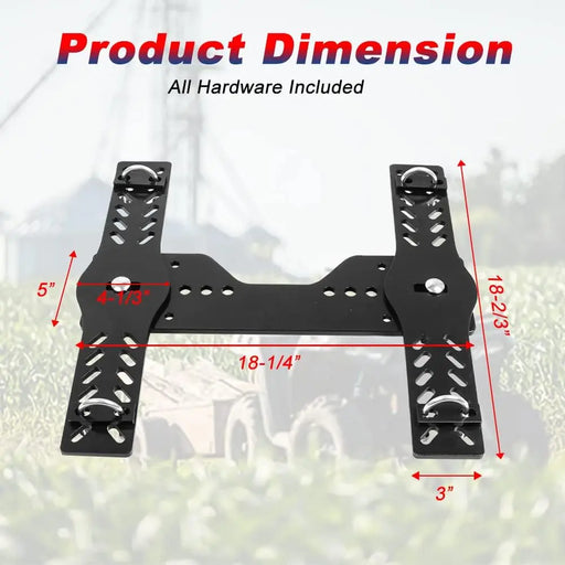 Universal Atv Snow Plow Mount Bracket with Black Powder Coating-2