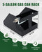 Trailer Fuel Gas Can Rack Holder with Lock 5 Gallon Liquid Container Mount-2
