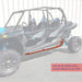 RZR XP 4 1000 Rock Sliders Nerf Bars Orange Heavy Duty Side Steps Tree Kickers-2
