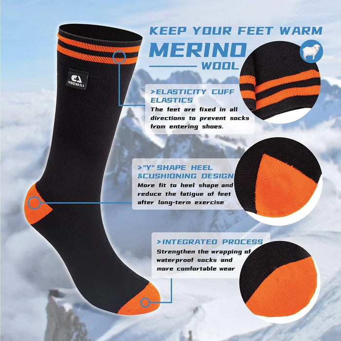 Waterproof Breathable Mountaineer Socks Mid-Calf Thermal