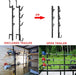 3 Place Trimmer Rack Weedeater Line Holder with Locks Compatible with Enclosed Trailers Landscaping Trucks-3