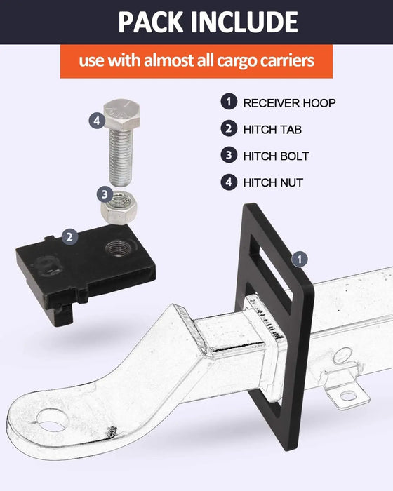 2" Heavy Duty Simple Hitch Tightener Clamp Anti Rattle Hitch Coupling Clamp-3