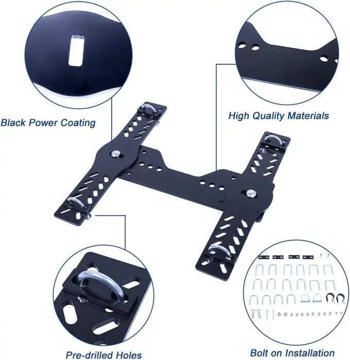 Universal Atv Snow Plow Mount Bracket with Black Powder Coating-3