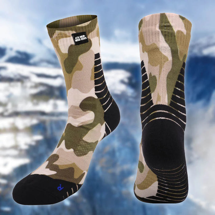 Waterproof Breathable Socks Crew Digital Printing Camo for ATV
