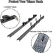 3 Place Lockable Weedeater Trimmer Rack and 6 Holes Hand Tool Rack for Open Landscape Trailer Truck-3