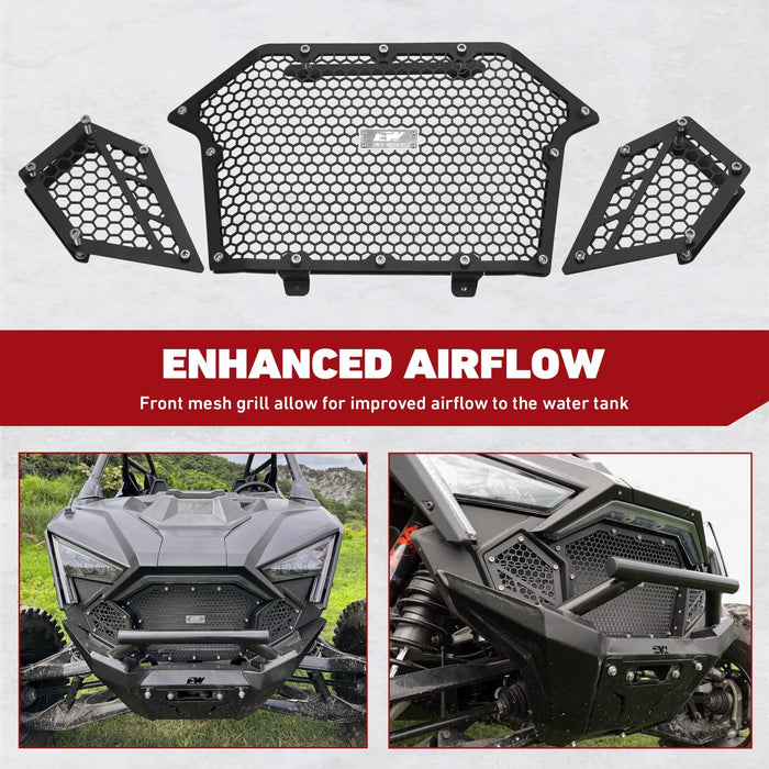 Aluminum Front and Side Mesh Grille Full Kit